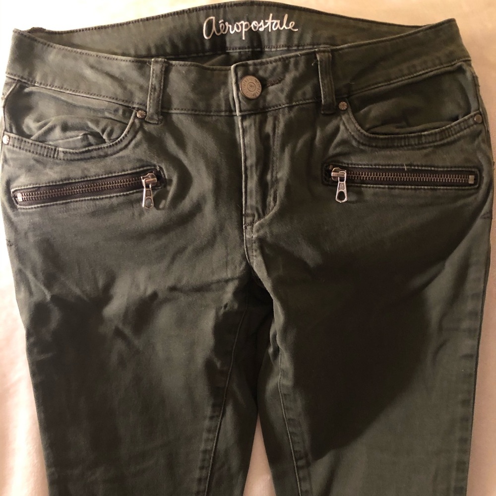 Aeropostale Olive Green Jeggings